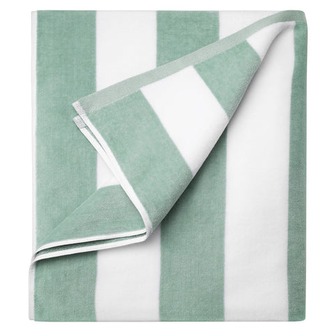 LULUHOME large beach towel with striped dark blue design for poolside lounging