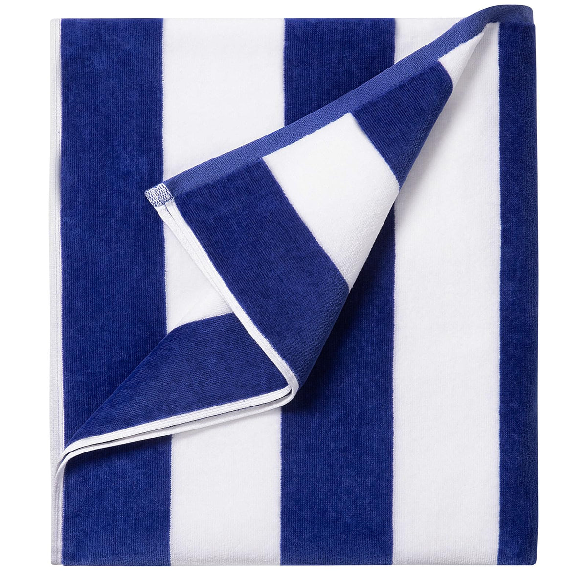 LULUHOME large striped beach towel on sand, quick-drying at beach or pool