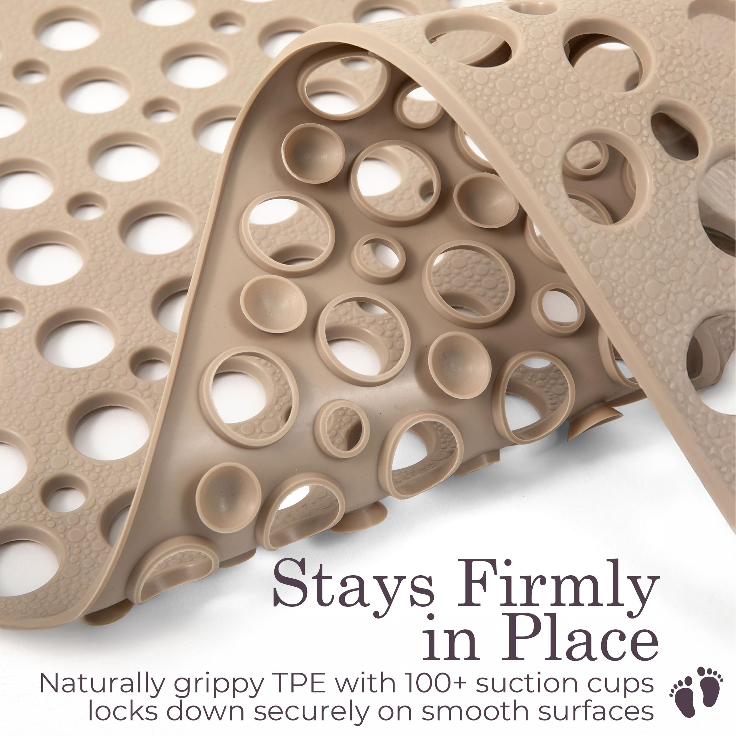 LUMA HOME fast-drain holes promote quick water flow and easier drying.