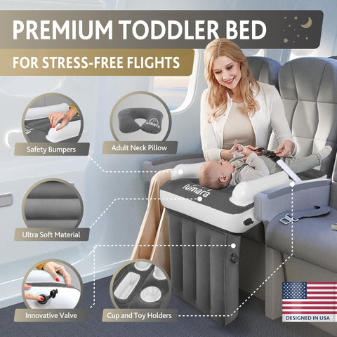LUMARA Airplane Bed valves no-pump inflates in seconds