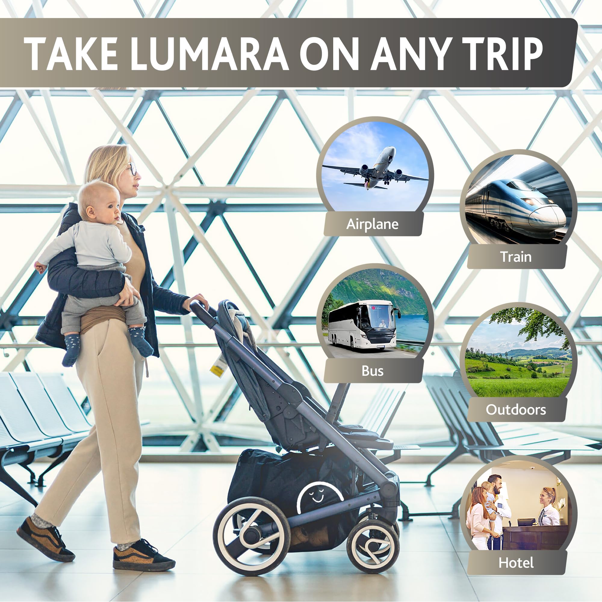 LUMARA No-pump design supports simple inflation by mouth