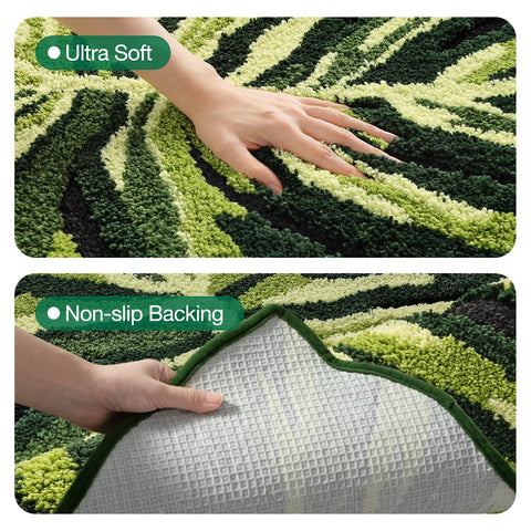 LUMI non-slip backing rug ideal for bathroom and bedroom safety on wet floors.