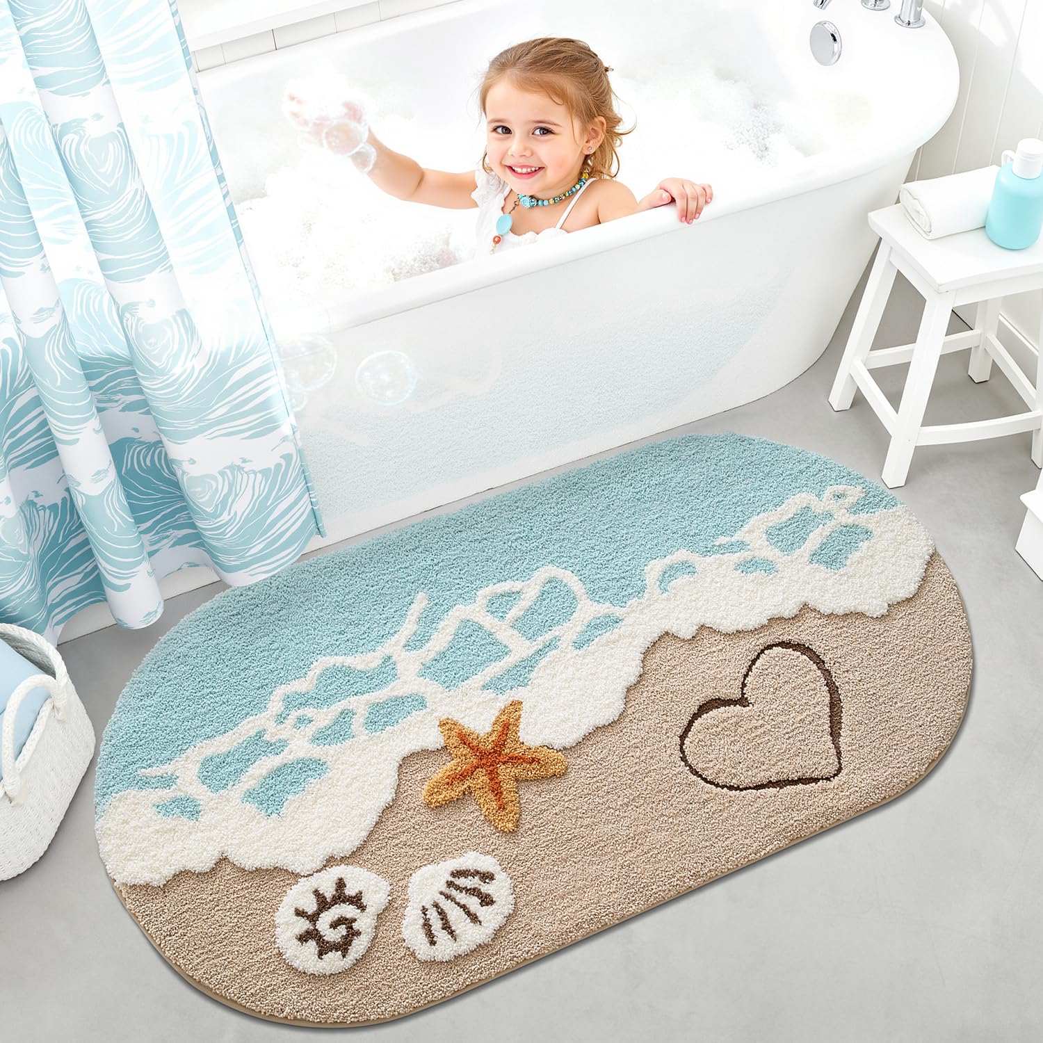 LUMI rug back with non-slip backing to prevent movement on wet floors