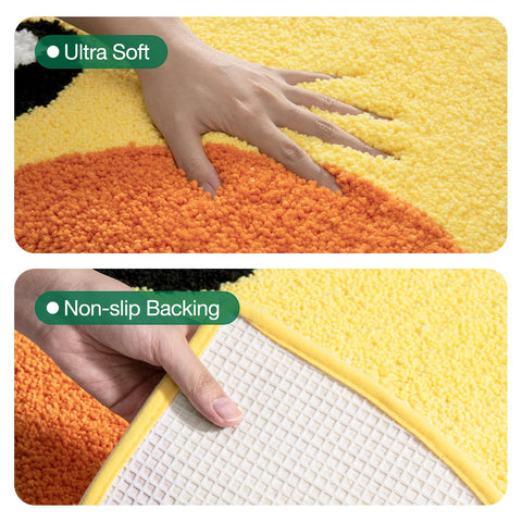 LUMI Cute Rubber Duck bath rug kid-friendly bath decor