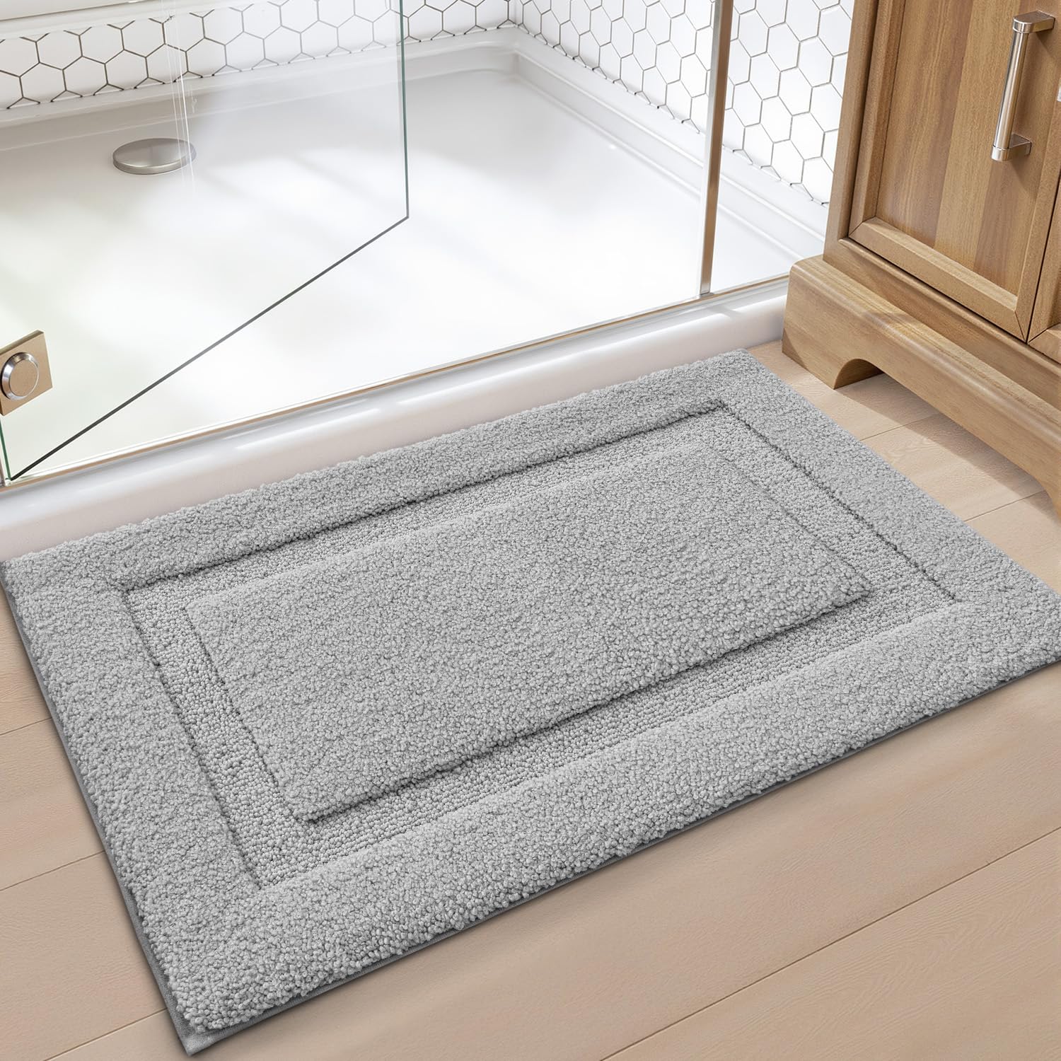 LUMI non-slip bath mat for tub and shower floors enhances stability in wet areas
