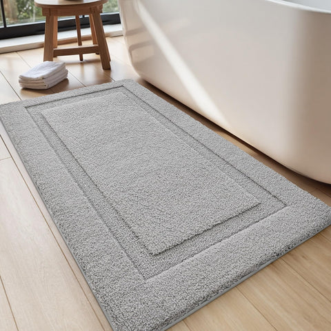 LUMI soft plush floor mat for bathroom, enhances comfort underfoot