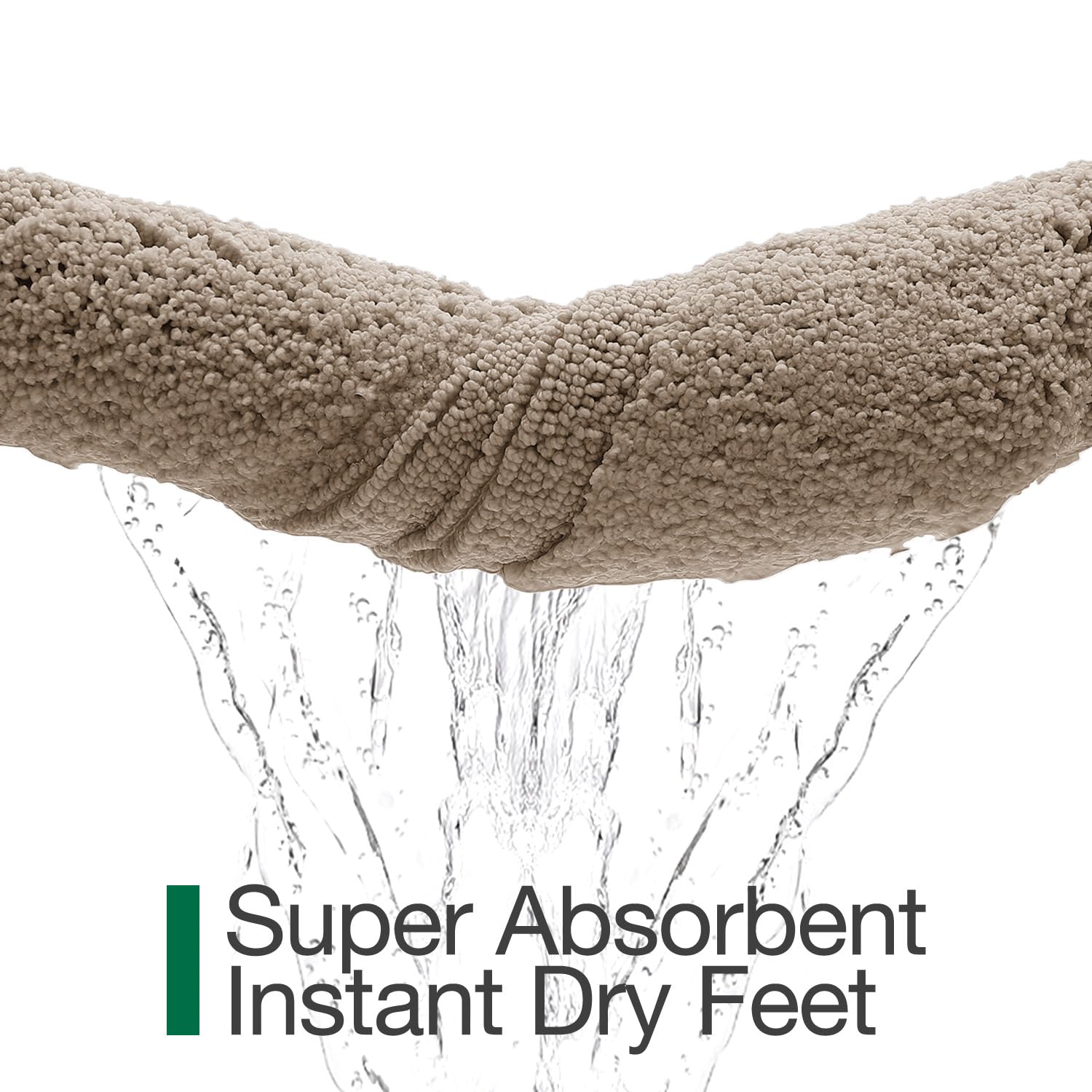 LUMI anti-slip rug reduces slipping on damp surfaces.