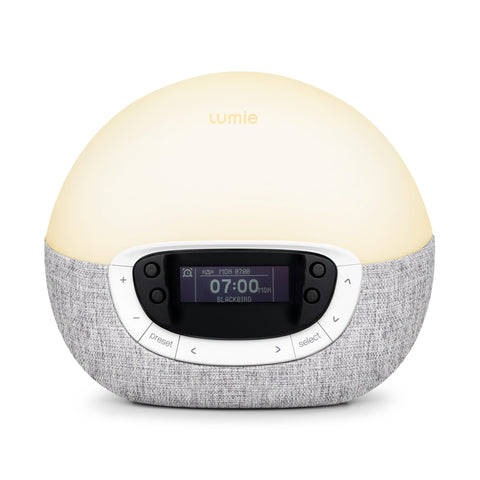 Lumie Bodyclock Shine 300 front view with sunrise wake-up feature for a gentle start.