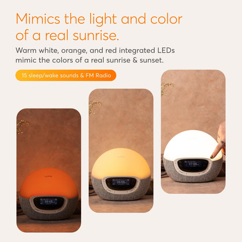 Lumie Bodyclock Shine 300 sunset-duration control image enables tailored wind-down.