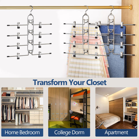 Lumigens dorm-friendly hangers help organize small bedrooms efficiently.