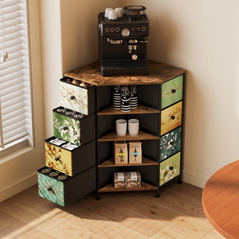 LUMTOK dresser fabric drawers visible, ideal for neatly organizing clothes and accessories.