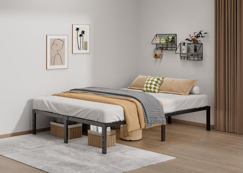 Lumunance bed frame showing ample under-bed storage space for organization