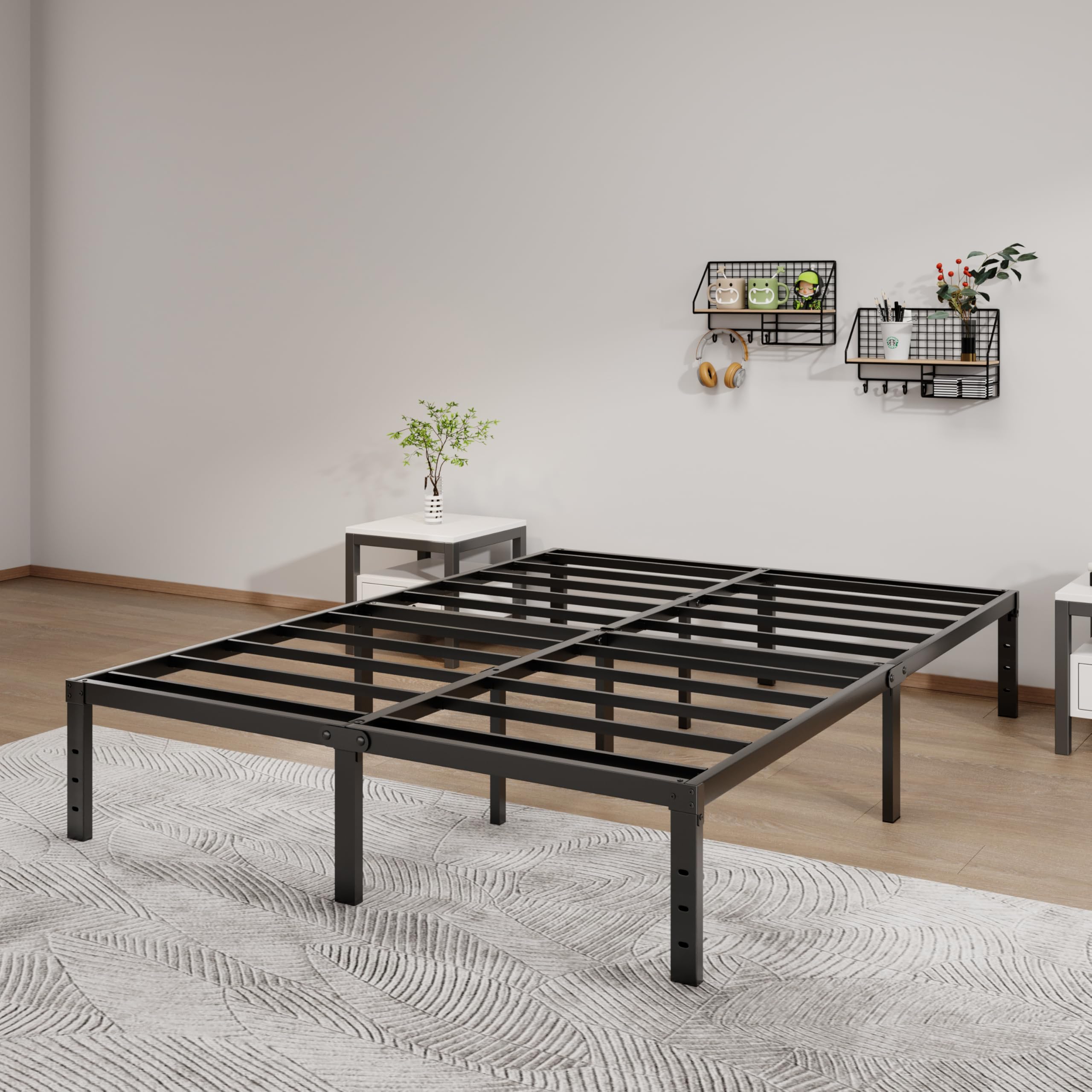 Lumunance quiet, noise-free bed frame for undisturbed sleep