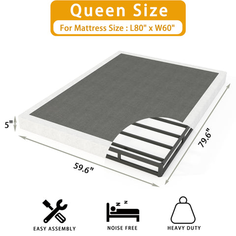 LUMUNANCE box spring queen assembly hardware—fast setup with included tools and guide.