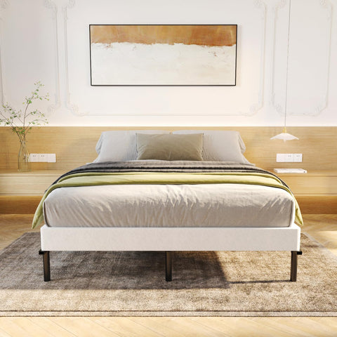 LUMUNANCE box spring queen mattress compatibility—works with spring, latex, and hybrid mattresses.