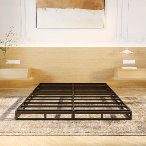 LUMUNANCE box spring queen steel construction—sturdy foundation that supports your mattress securely.