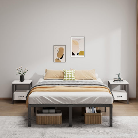 Lumunance full bed frame 16-inch noise-free design promises peaceful nights