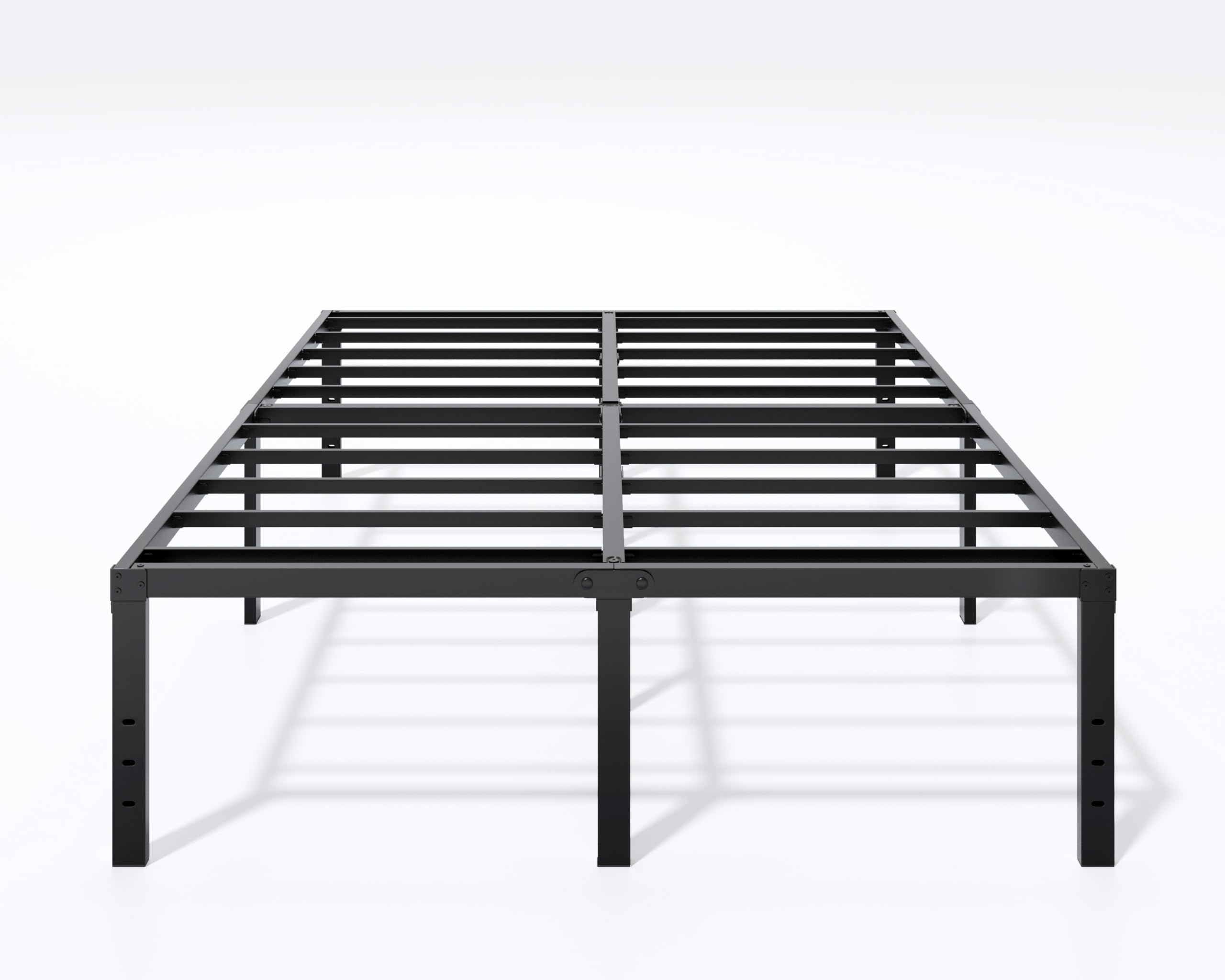 LUMUNANCE metal bed frame queen assembly shows quick setup and sturdy support for restful nights.