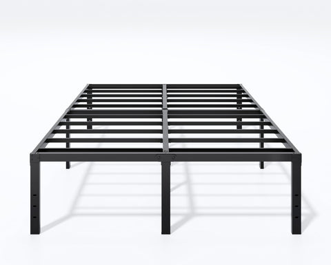LUMUNANCE metal bed frame queen assembly shows quick setup and sturdy support for restful nights.