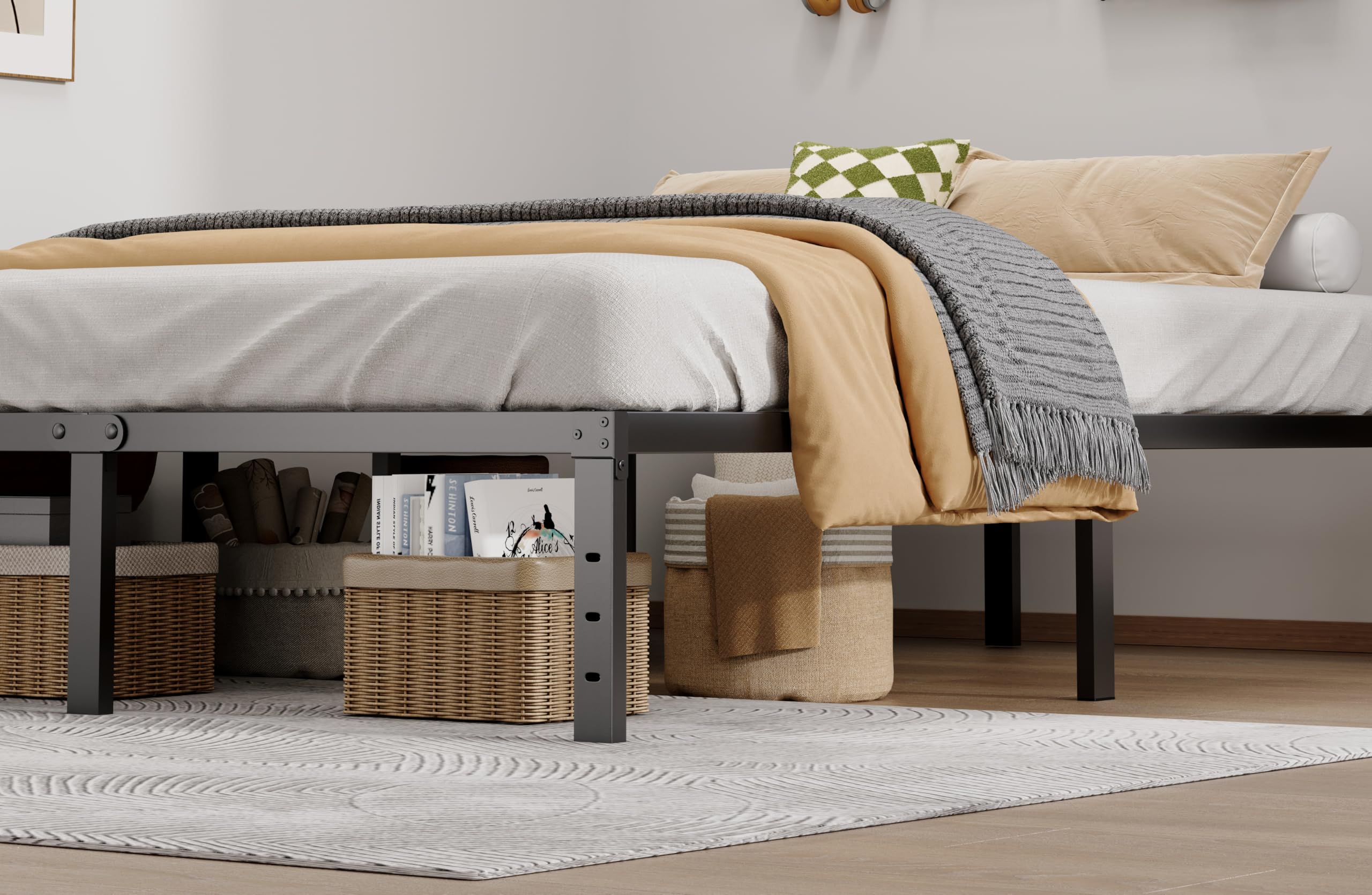 LUMUNANCE minimalist bed frame complements a wide range of bedroom styles.