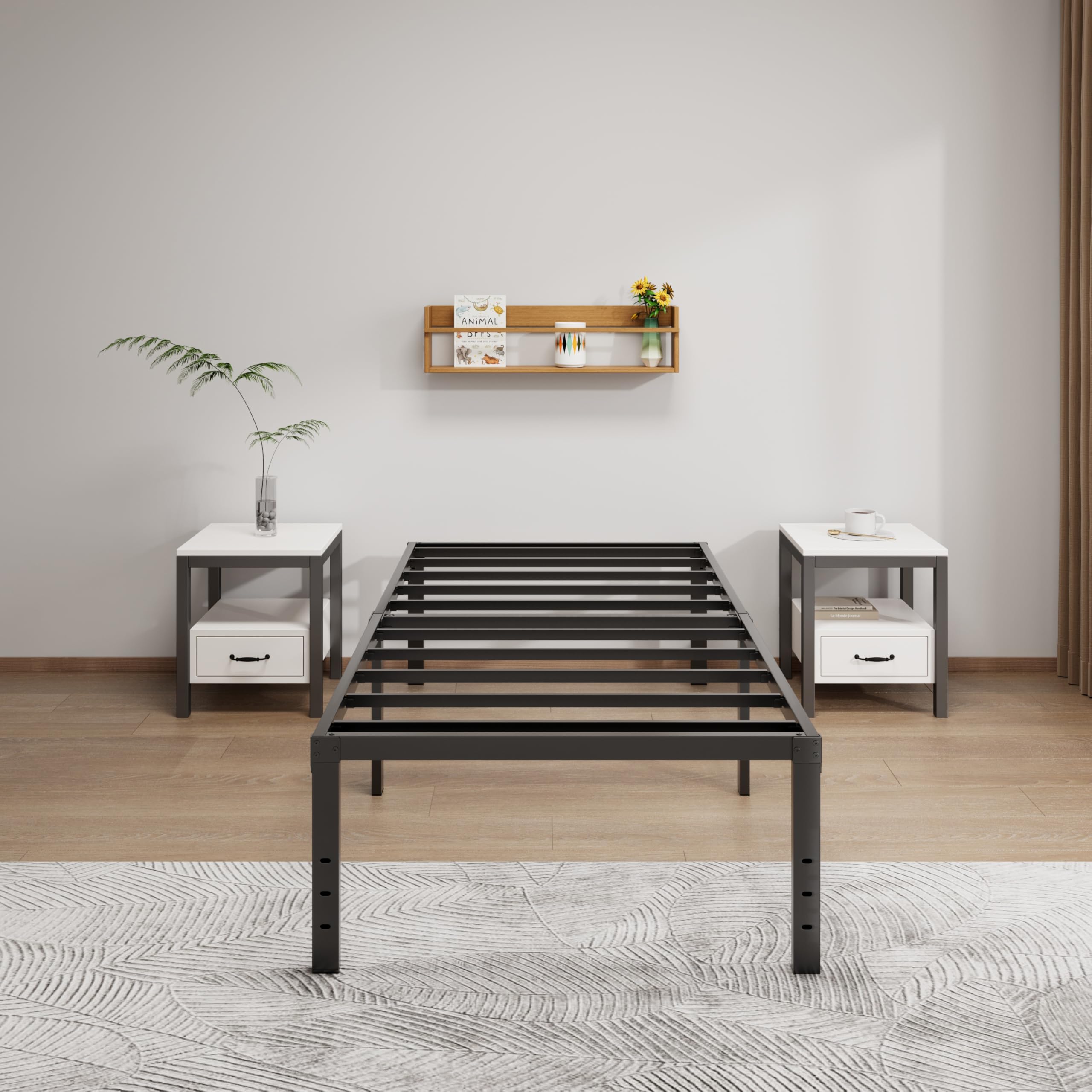 Lumunance noise-free design minimizes squeaks for peaceful nights.