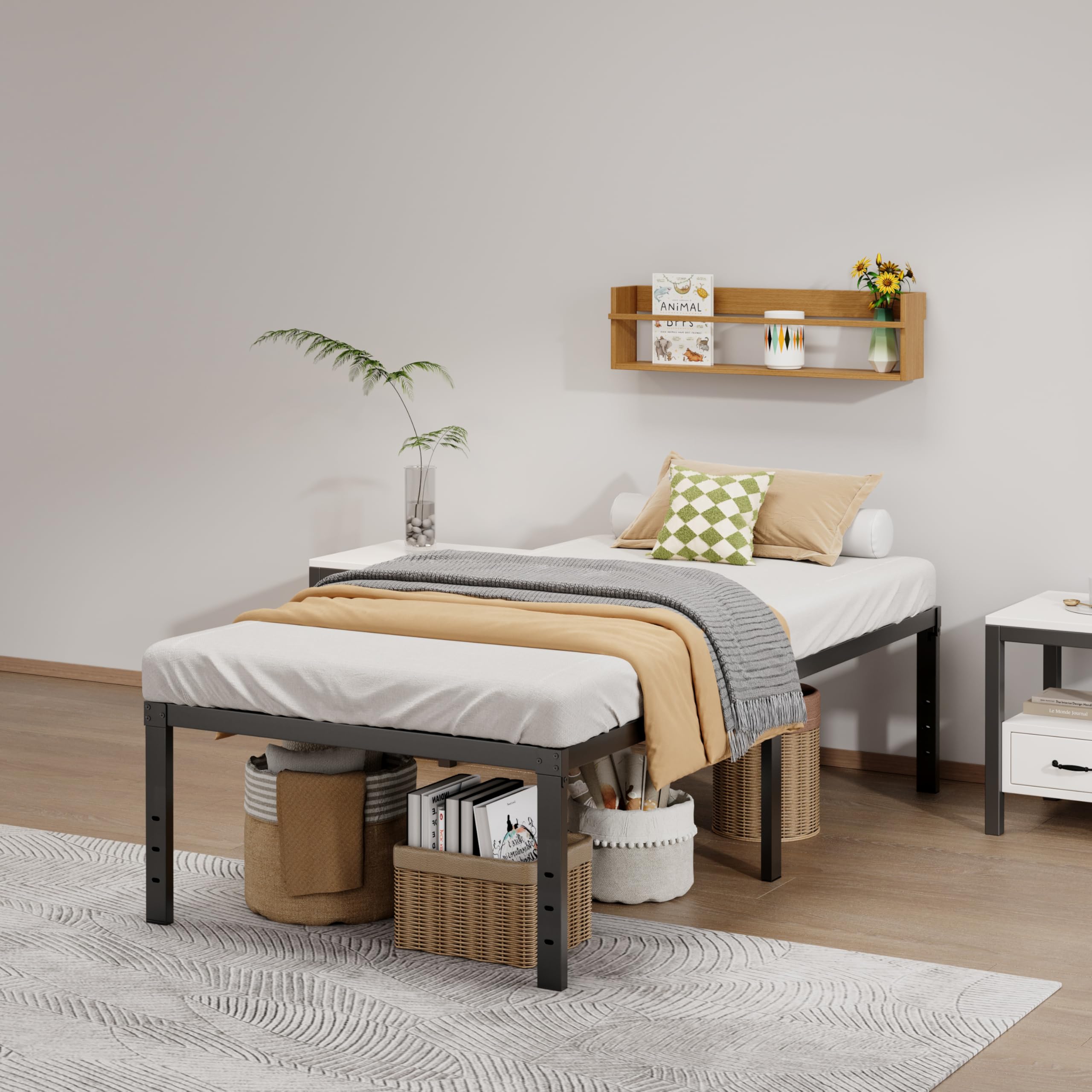 Lumunance strong load-bearing frame supports heavy mattresses confidently.