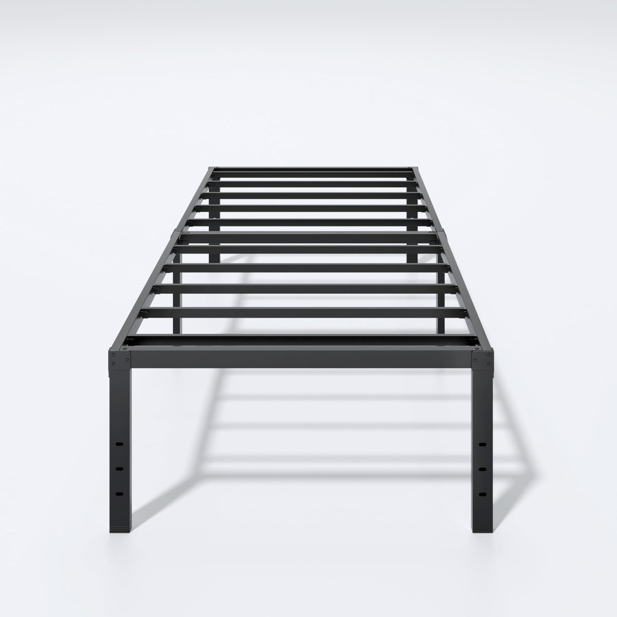 Lumunance twin bed frame assembly kit shows clear hardware for quick setup.