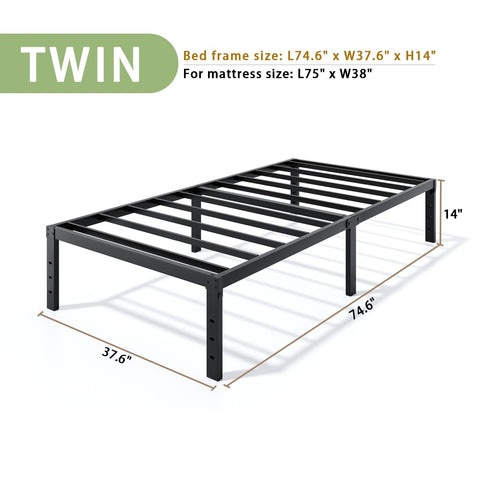 LUMUNANCE twin bed frame under-bed storage highlights organized space for extra items