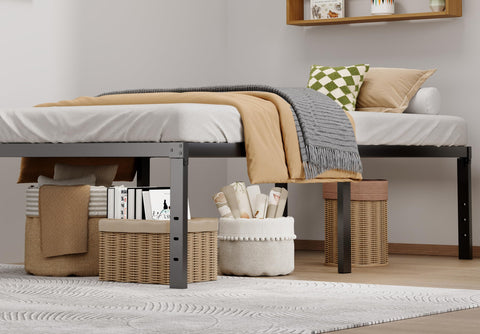 Lumunance under-bed storage space helps keep items organized.