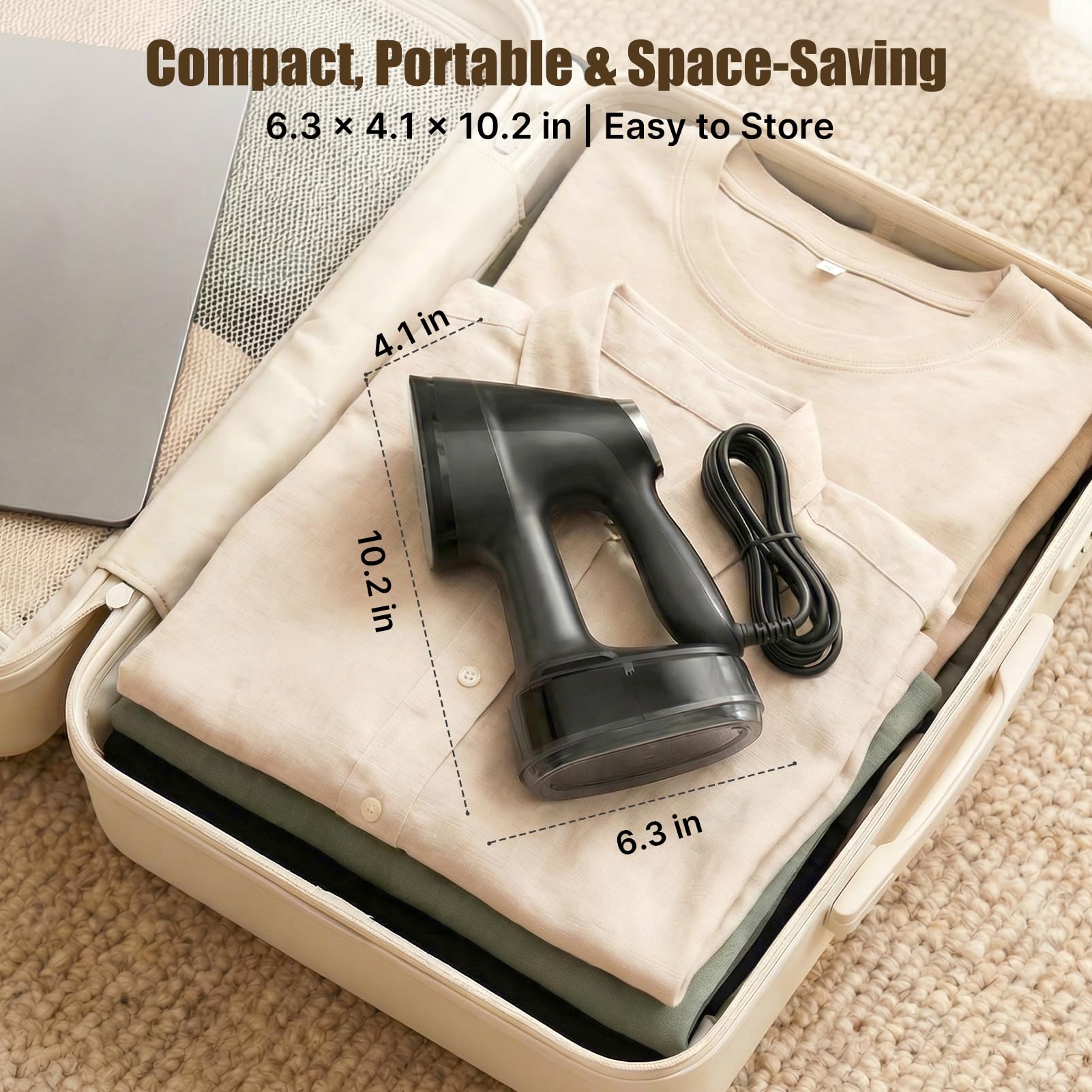 Lunapurr four-mode control balances delicate and heavy fabrics.