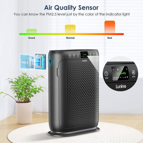 LUNINO aromatherapy pad integrated for subtle room fragrance.