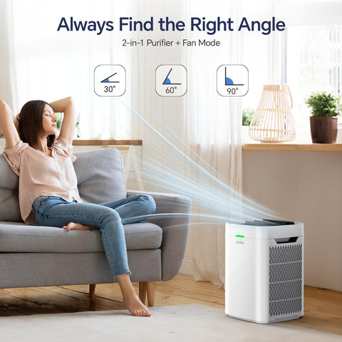 LUNINO Sleep Mode shown with near-silent operation for quiet nights