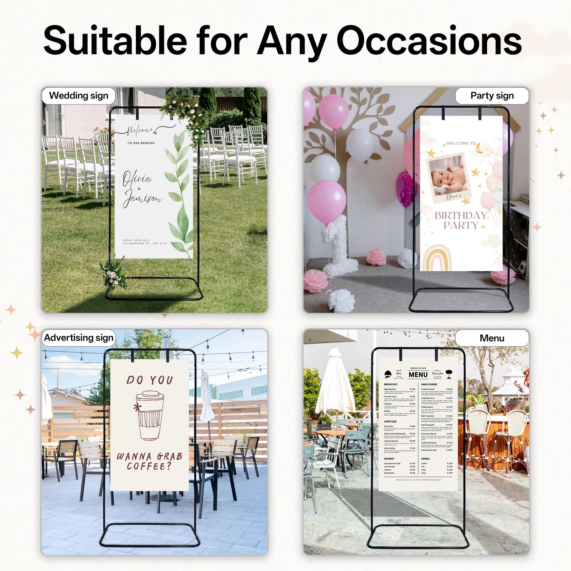 Lunirith wedding seating chart stand ready for events