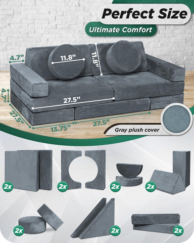 Lunix LX15 semi-circle pairs create cozy seating for group storytelling.