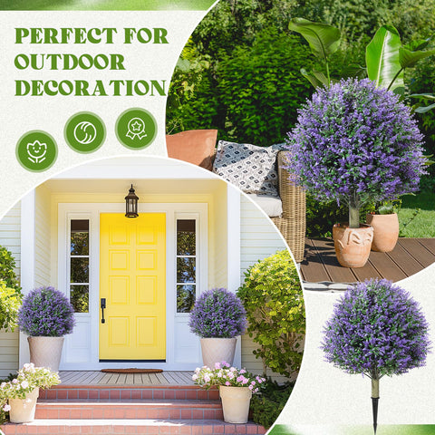 Lunmon boxwood ball UV-resistant for durable outdoor appeal