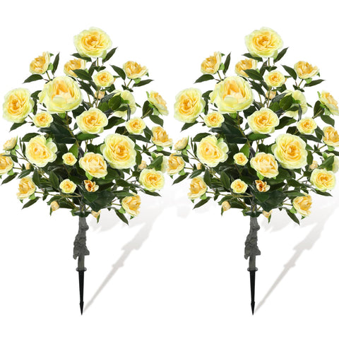 Lunmon camellia tree 36-inch yellow bloom on front door for curb appeal