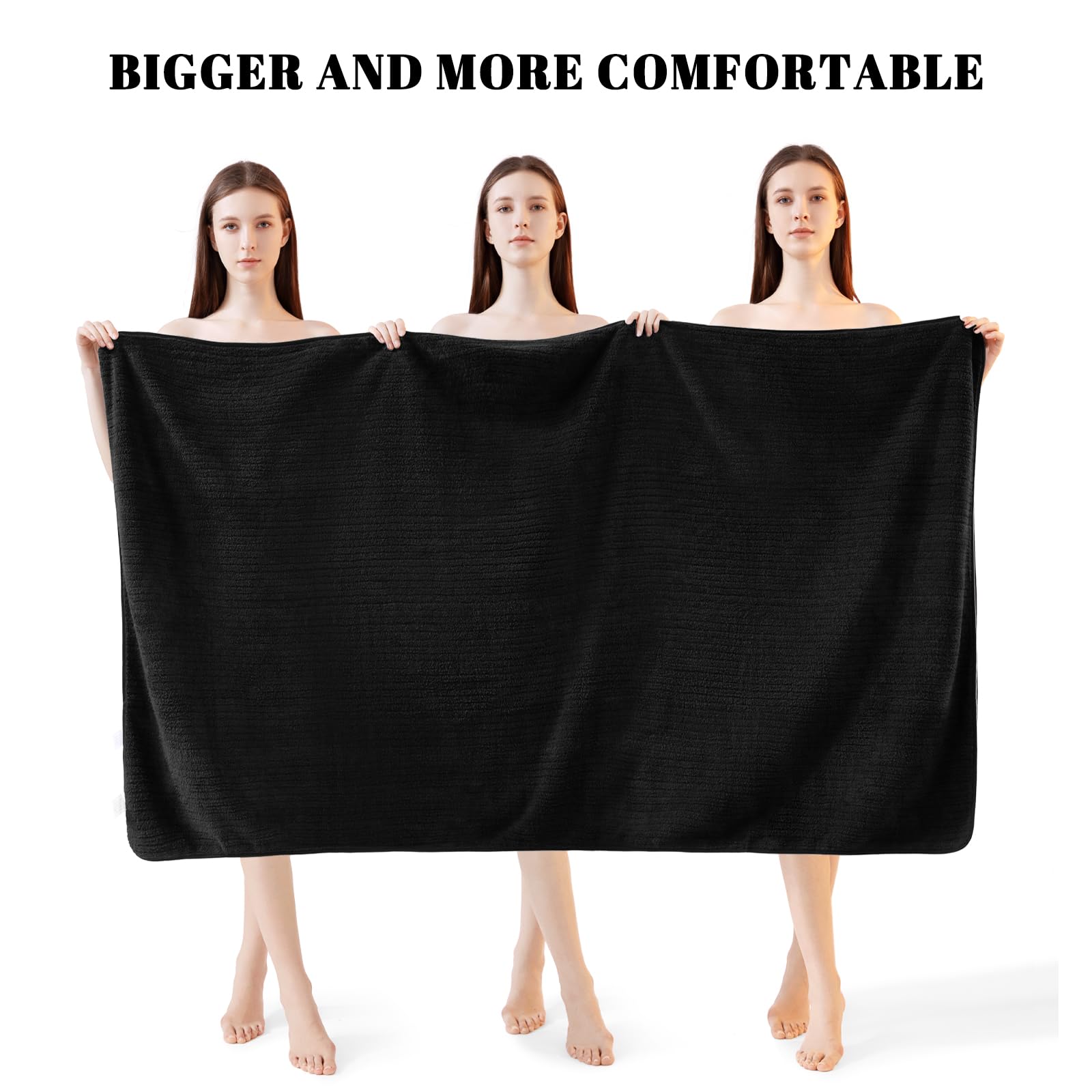 Lunoku quick-dry microfiber towels ready for after-shower use