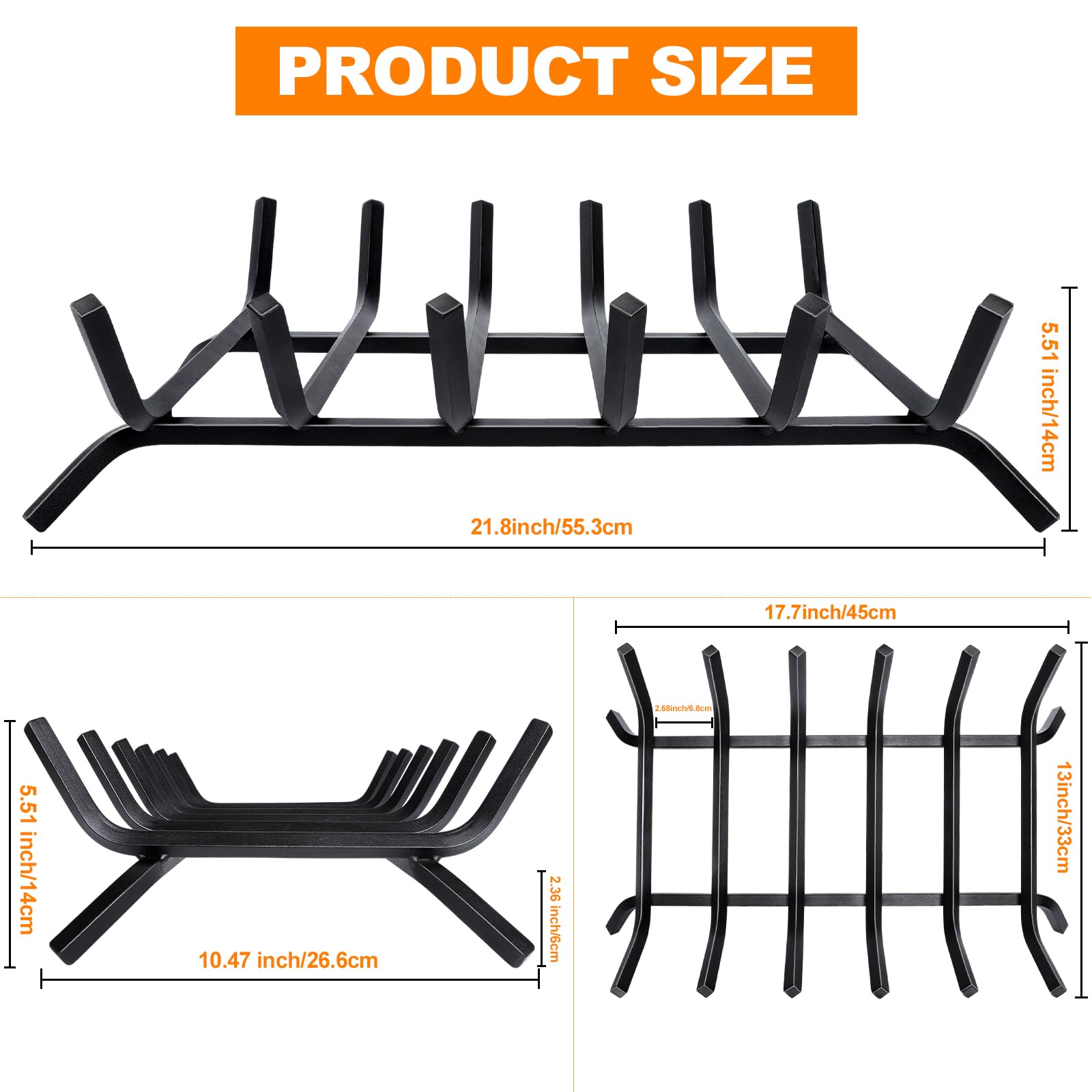 Luoieo log holder with sturdy design keeps logs organized and accessible.