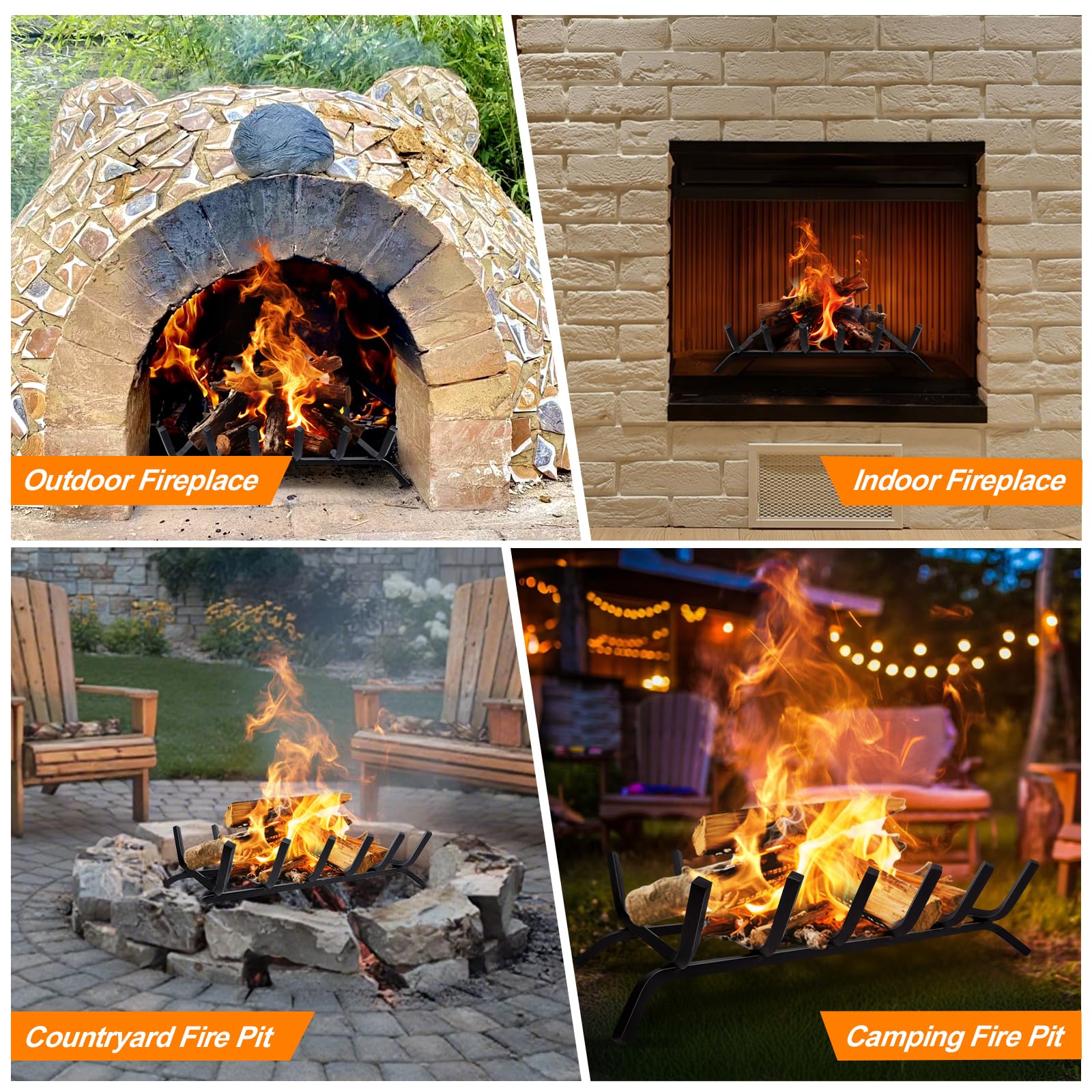 Luoieo ready-to-use grate ships without assembly for quick warmth.