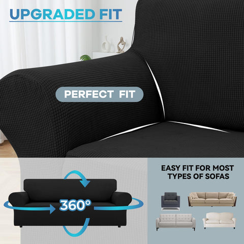LURKA Stretch Loveseat Slipcover protects against wear and stains while matching decor.