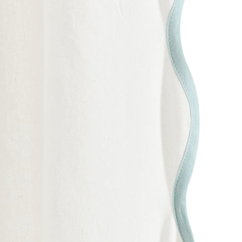 Lush Decor Coastal Chic linen-textured cotton-blend panel adds relaxed coastal ambiance.