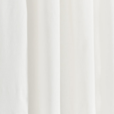 Lush Decor OEKO-TEX certified curtains with scalloped edge for safe, stylish drape.