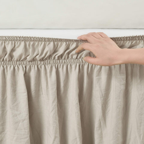 Lush Decor crinkle-textured microfiber fabric adds subtle sheen and easy maintenance.