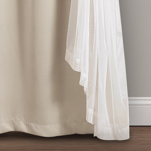 Lush Decor grommet curtains install smoothly on standard rods
