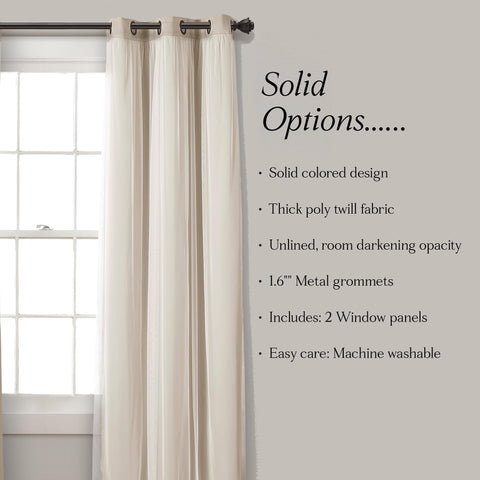 Lush Decor curtains reduce noise for a calmer living space