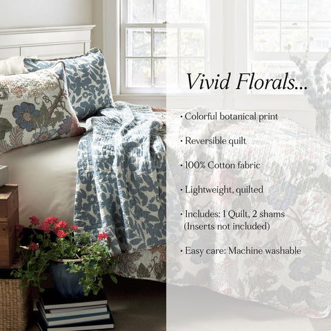 Sydney bedroom ambience in green and blue tones for cottage style