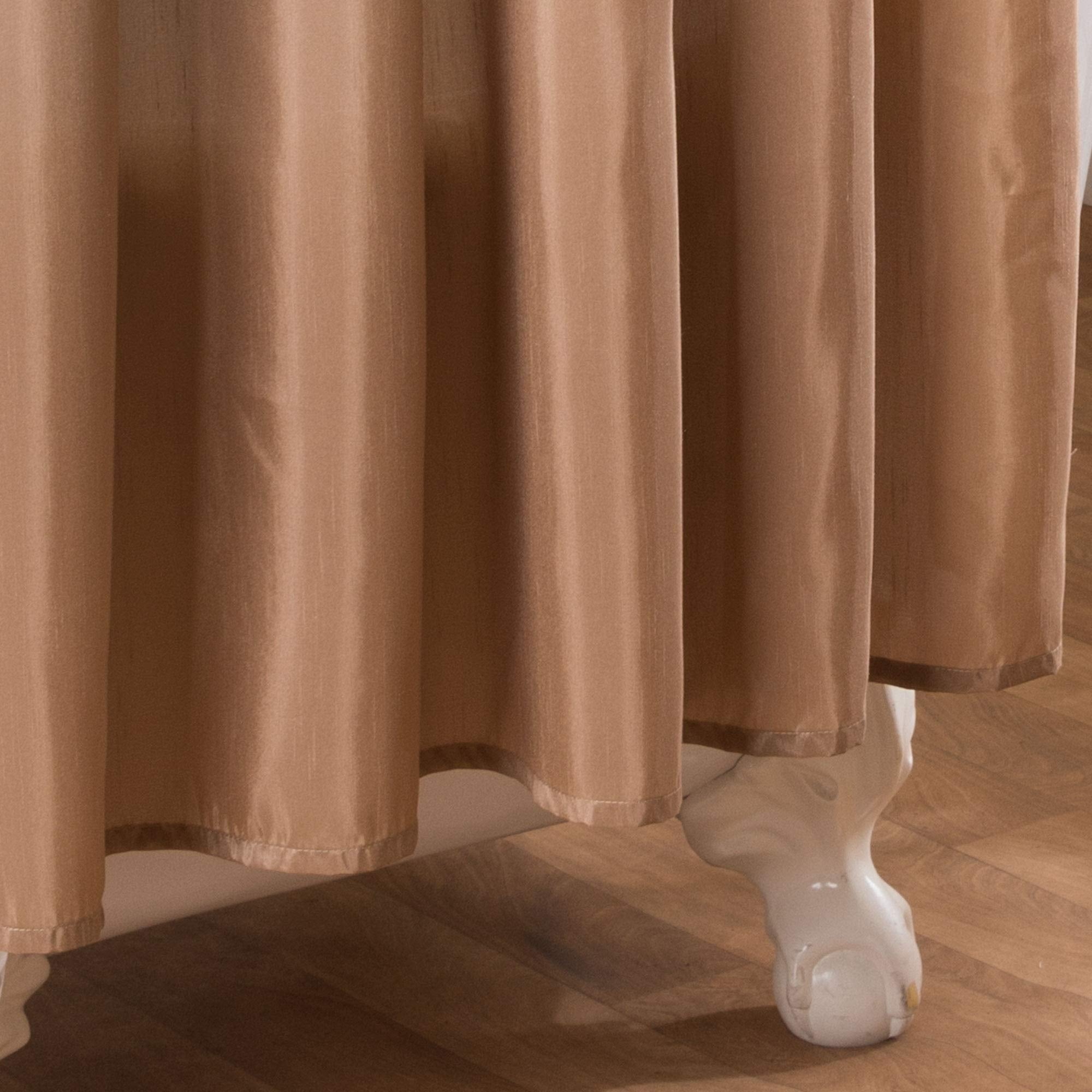Lush Decor Terra 12-button-hole top enables easy hanging with hooks or rings.