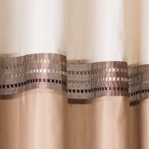 Lush Decor Terra beige ivory tone highlights timeless style for any bathroom.