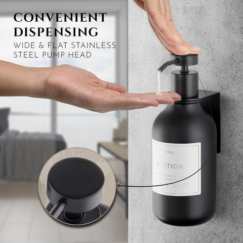 No-drill adhesive holders secure on tile without wall damage.