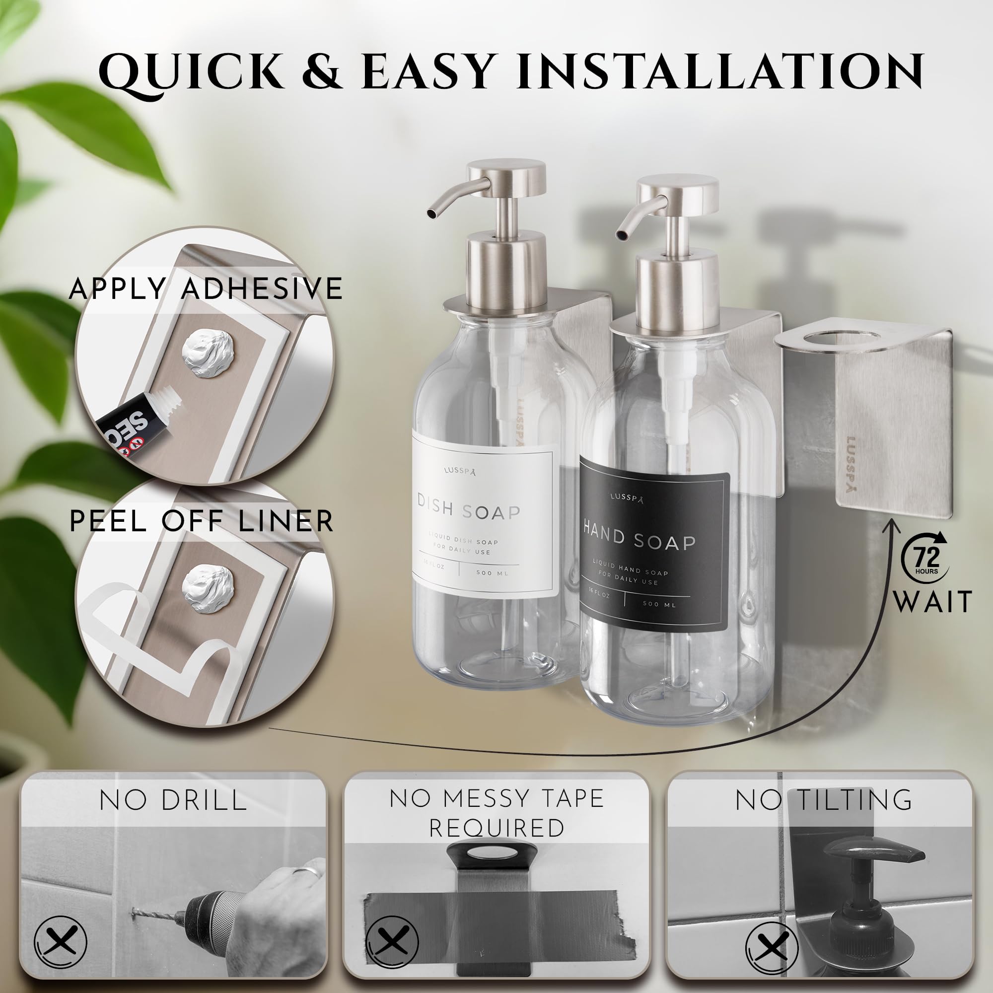 LUSSPA wall-mounted design enhances bathroom organization and accessibility.